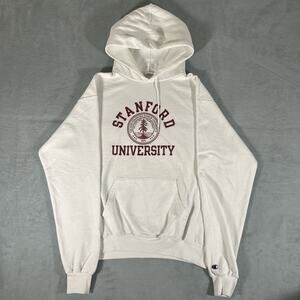 VTG Y2K Champion Stanford University Hoodie Mens Medium Chest 22 College Student